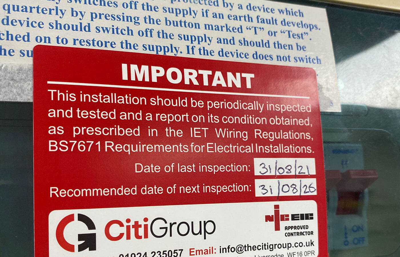 A safe and efficient EICR testing procedure